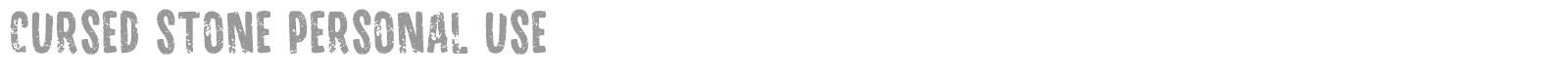 Cursed Stone font preview